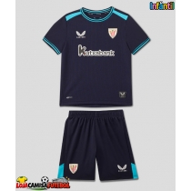 Camisa de Futebol Athletic Bilbao Equipamento Secundário Infantil 2025-26 Manga Curta (+ Calças curtas)